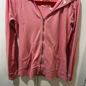 Vintage Victoria's Secret Pink Zip-Up Hoodie from pink line